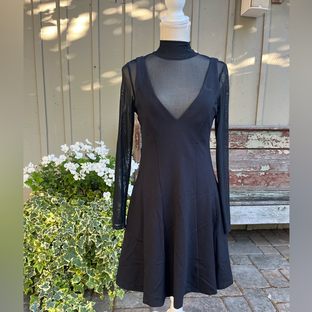 Anthropologie Maeve Layered Sheer Mini Dress